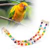 Wood Pet Parrot Suspension Bridge Climbing Toy Bending Freely Playing Supply6x39cm
