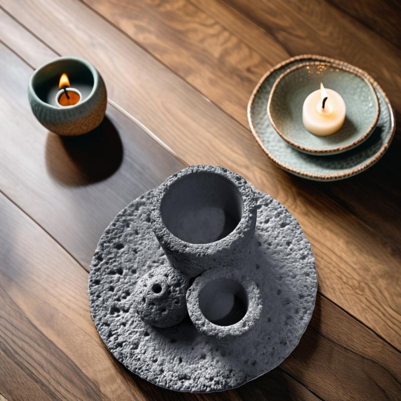 Modern Cement Incenses Stick Tray Burners Holder Stand For Yogas Relaxation And Creating Space Spiritual Practice