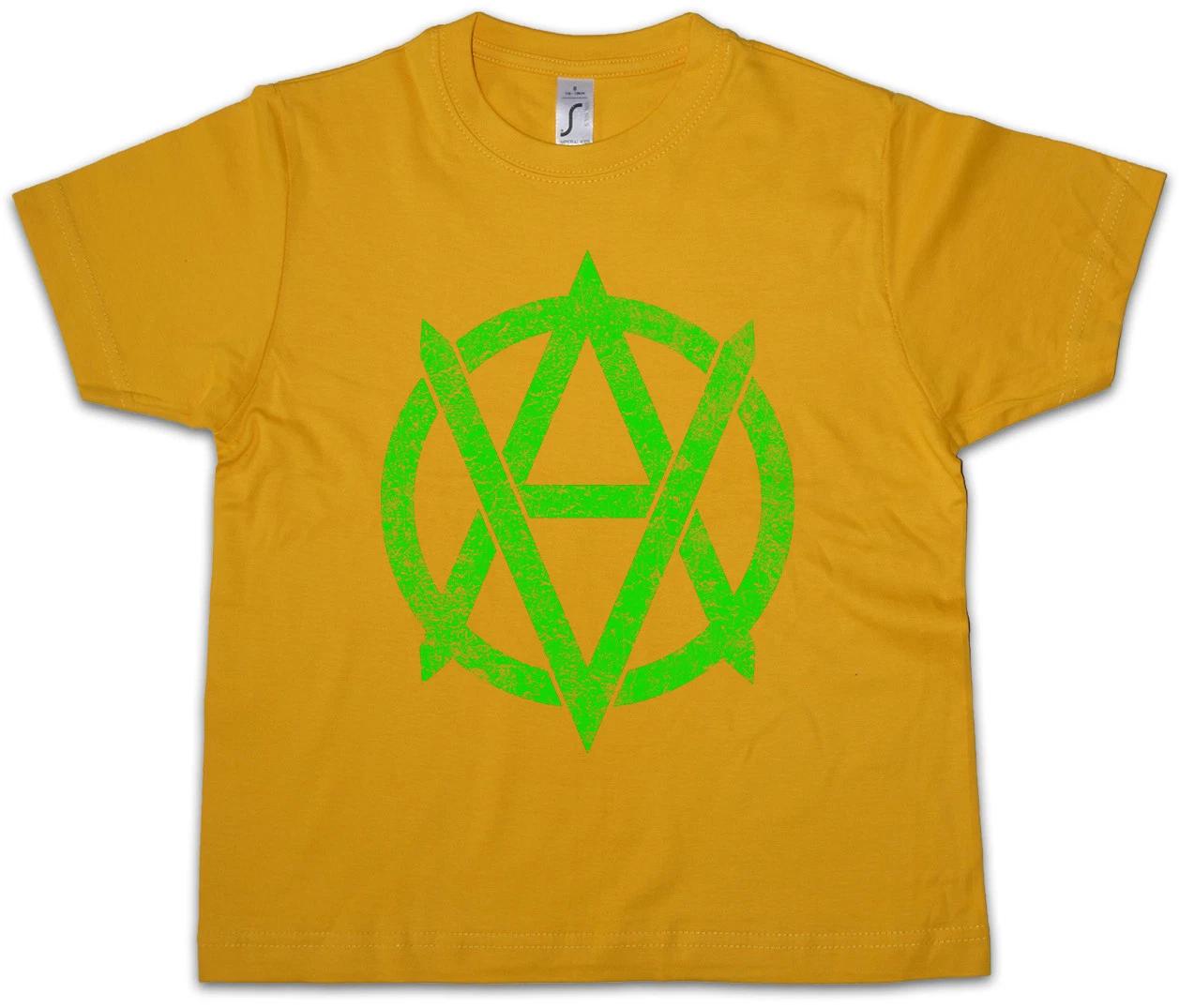 

VEGANANARCHISM SYMBOL Kids Boys T-Shirt Vegan Anarchy Logo Vegetable Vegetarian 110