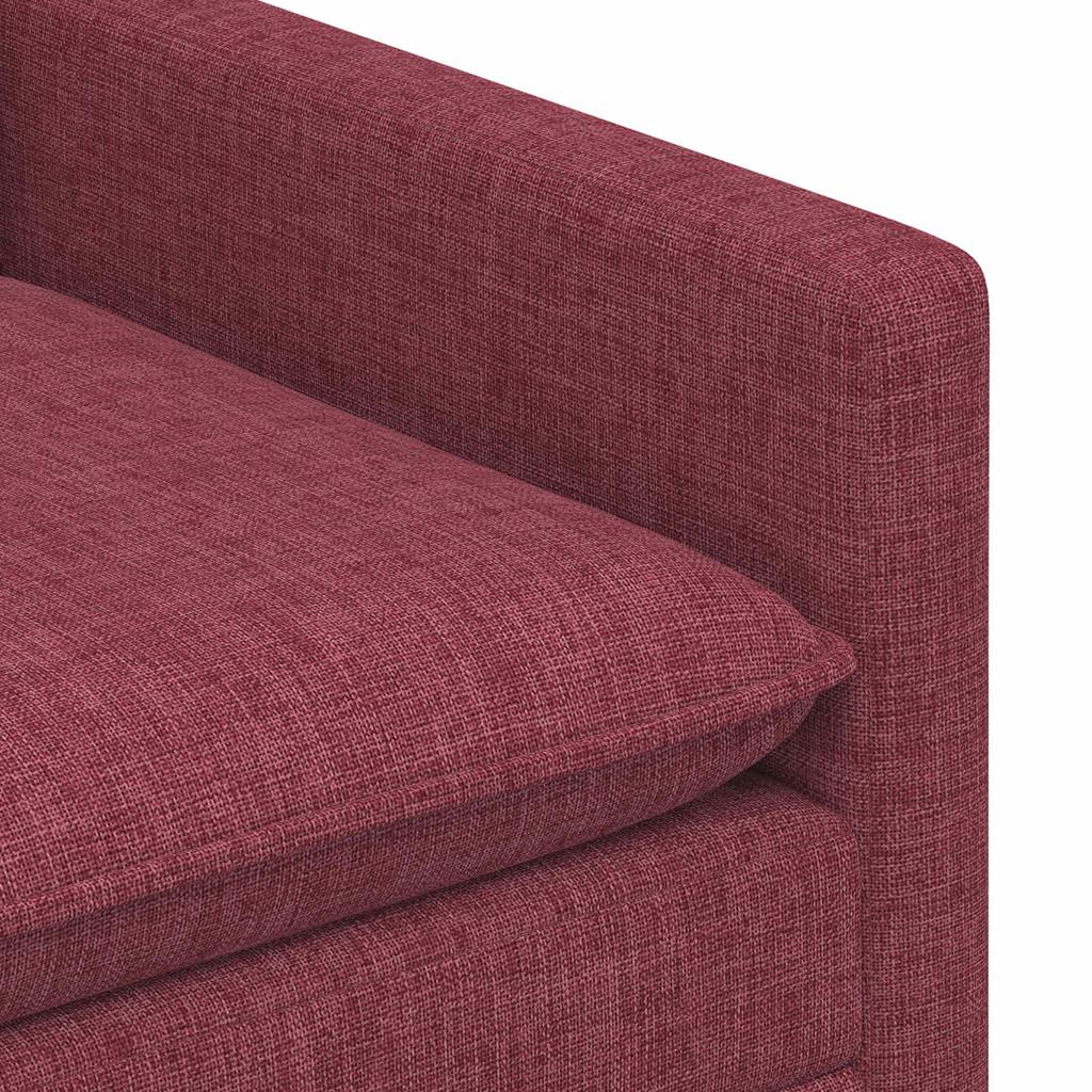 Sofa Burgundy 196 x 81 x 87.5 cm Fabric