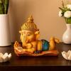 Resin Cute Bal Ganesha Decorative Statue for Home Decor - (Set of 1 Piece, Multicolor)