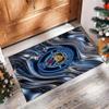 Manchester City Printed Flannel Area Rug Non Slip Soft Polyester Floor Carpet Indoor Decor Mat for Bedroom Living Room Sofa