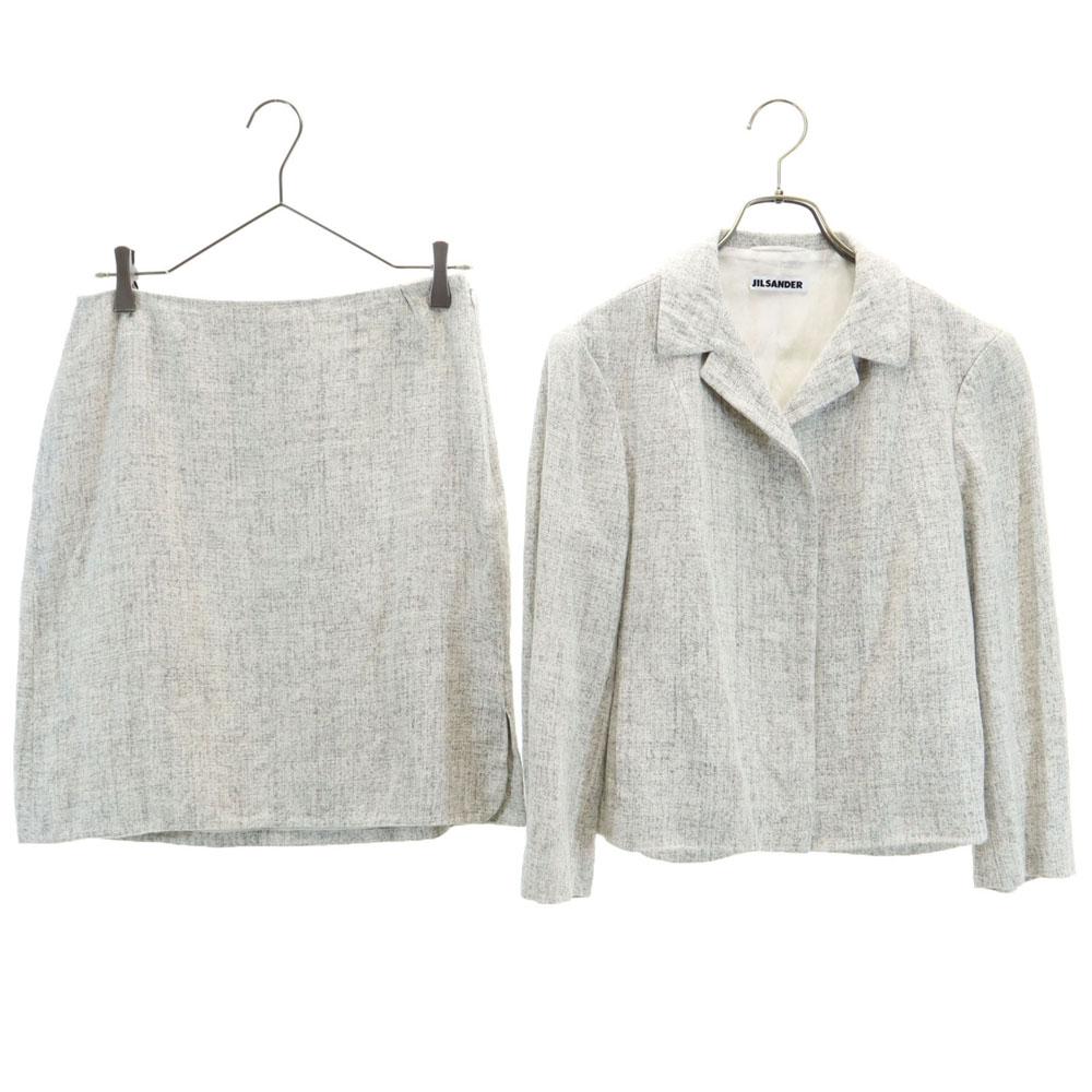 

JIL SANDER 100% лен, сделано в Италии Юбочный костюм Комплект 38/Неизвестный серый Женский Б/у