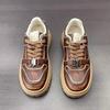 Old Polished Thick Baseplate Shoes Women's Autumn New College Sports and Leisure Shoes Round Head Lace-up White Shoes