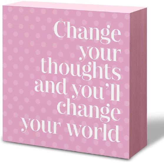 Preppy Girls Room Decor, The Best Things in Life Are Free Sign Wooden Block Preppy Desk Decor, Girl's Bedroom Accessories, Woman Empowerment and