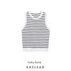 Kaslead New Arrival Women's Clothing Fashion Style Fashion Minimalist Round Neck Sleeveless Simple Knitting Tops 5755030
