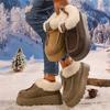 Large Size Wool Cotton Shoes 22 Winter New Thick-soled Piled Thickened Warm Fringed Snow Boots
