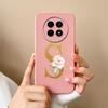 Cases For OPPO Realme12 12x 5G Elegant Rose Letter Soft Liquid Silicone Lens Protective Back Covers For Realme 12 X Bumper Funda