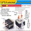 Self-Locking/Non-Locking Button Switch Keypad, Six-Pin, 5.8mm/7mm/8mm/8.5mm