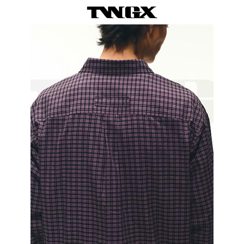 Teenie Weenie Men's Washed Plaid Long-Sleeve Shirt
