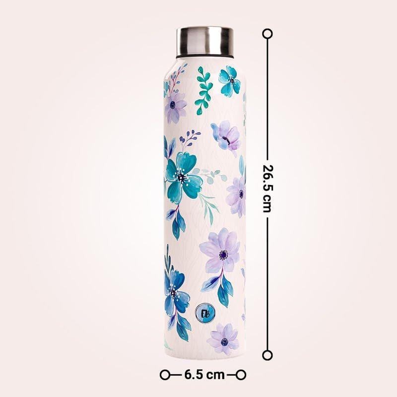 Stainless Steel Water Bottle 1 Litre Leakproof Office Gym Travel School Dance Fridge Home Refrigerator Bottles
