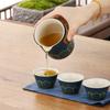 With Proctive Box Kungfu Tea Set with Canister Porcelain Teaware Portable Travel Tea Set  Camping
