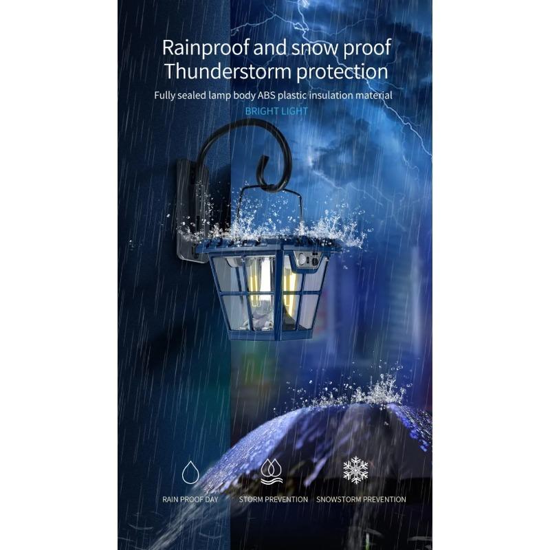 Lumini solare retro multifuncționale de 2000 lm. Lumini de gazon. Lumini de perete. Lumini stradale IP65, impermeabile, cu scop dublu, pentru iluminarea zonelor mari