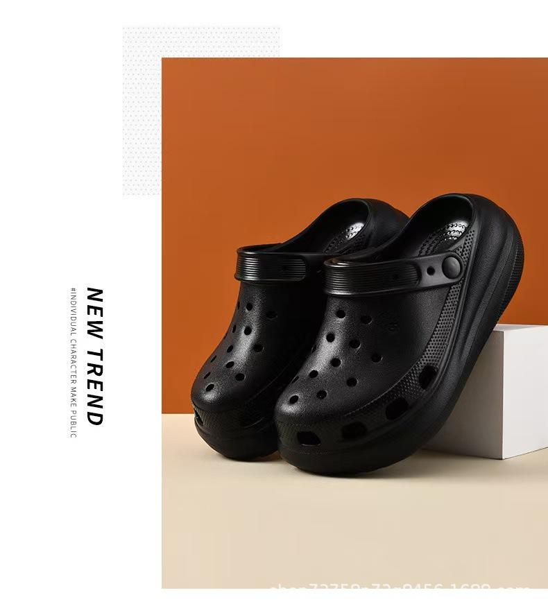 Zoccoli Casual con Tacco Alto, Antiscivolo, Monocolore, Adatti ai Bambini, 2025