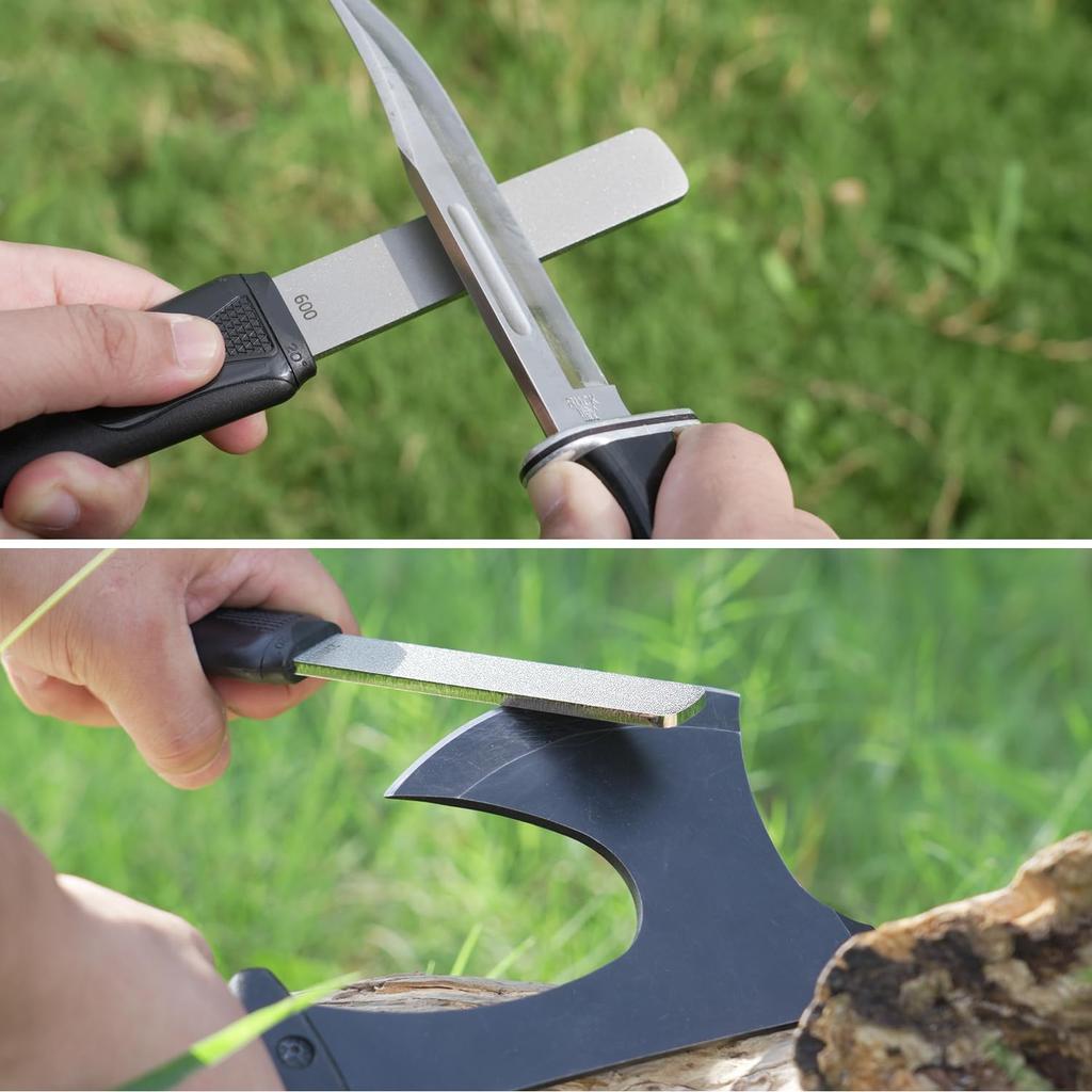 SHARPAL 120N Knife Diamond Sharpening Axe Coarse Fine Coarse Side Finishing Side 600 Stick-Type Sharpener, Double-Sided Stone, Sharpener, Sharpening,