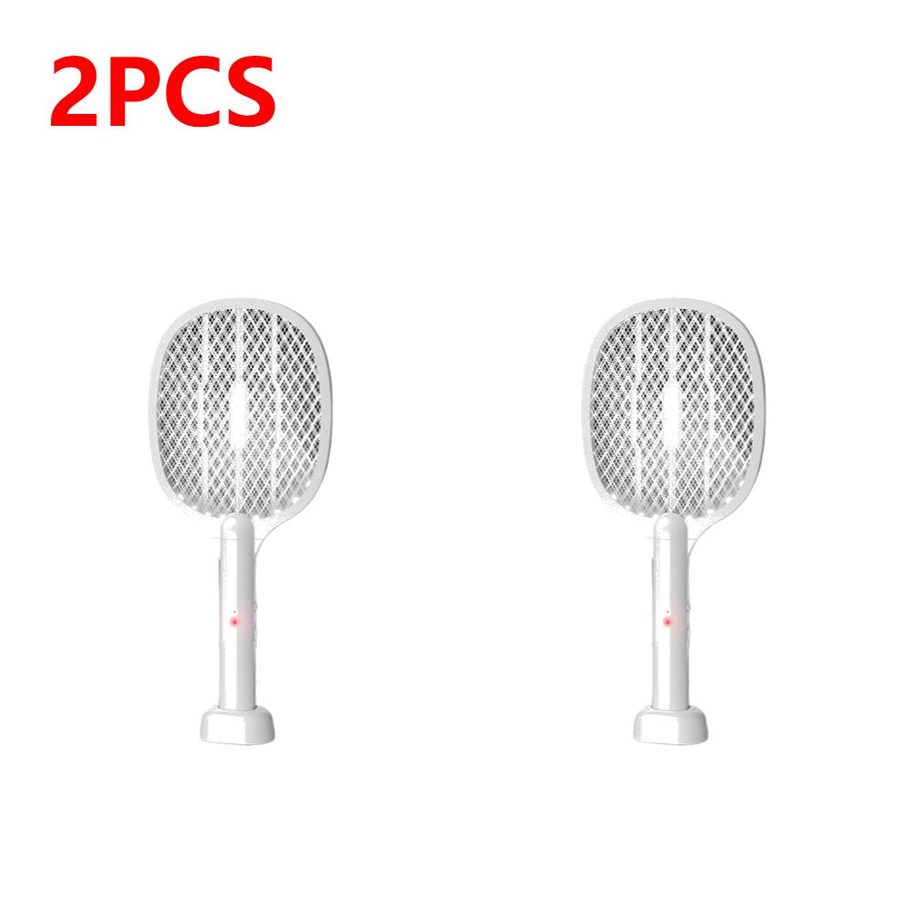 2-in-1 Multifunktions-Insektenvernichter Schläger USB-wiederaufladbar Mückenvernichter Sicherer Elektrischer Mückenklatscher Schädlingsbekämpfungsmittel