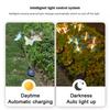 Solar Butterfly Yard Lights Outdoor Garden Decoration Fiber Optic Light Waterproof Path Lawn Garden Butterfly Warm Atmosphere