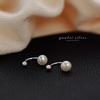 2022 Trendy Retro French Light Luxury Sterling Silver Freshwater Pearl Earrings for Women