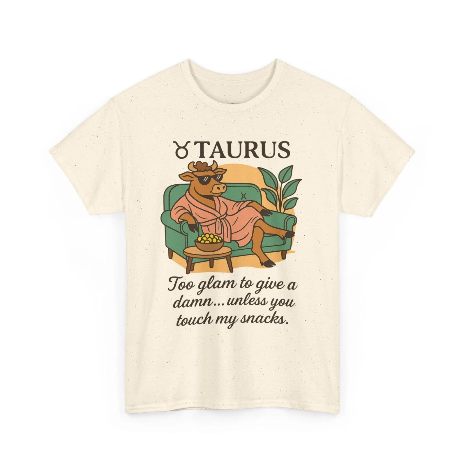 Taurus Glam Cow Unisex Tee, Chill Cow Shirt, Fabulous Cow Tshirt, Lazy Afternoon S