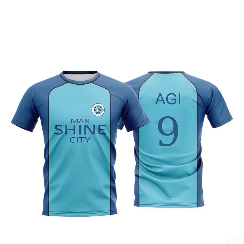 Blue Lock Manshine City Maglietta Uniforme T-shirt NAGI Anime Giapponese Gioco di Ruolo Top Uomo e Donna Maillot