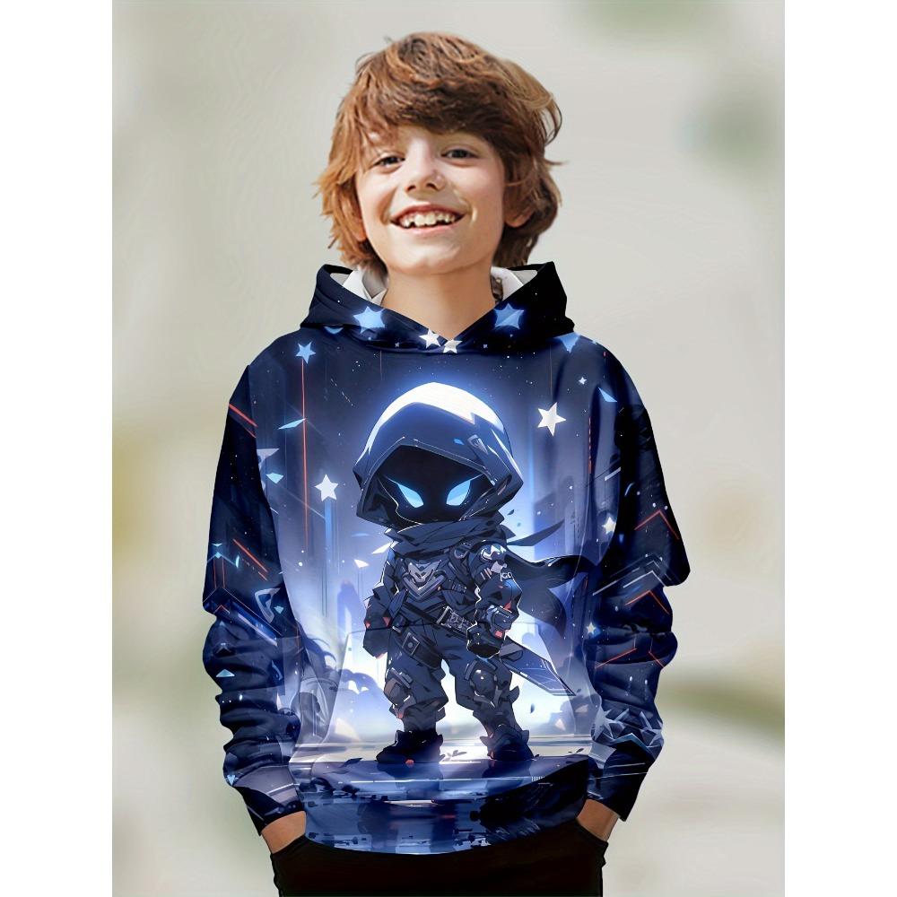 Kids Clothes Boys Hoodies Long Sleeve 3D Creative Print Children Spring Fall Clothes Casual Stylish Girl Clothes Pullover Tops