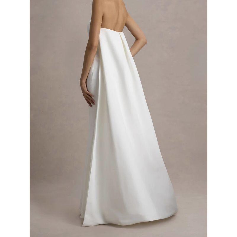 Foreign Trade Order CL Sexy Simple Wrap-around Banquet Party Wedding Fashion Gyaru Slimming Beautiful Shawl Dress