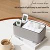 Multifunctional Tissue Box with Remote Control Holder
