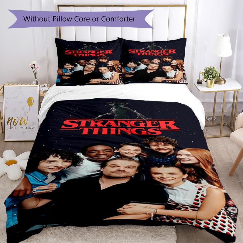 Stranger Things Bedding Set Perfect for Dormitory Soft Fabric Christmas Gift