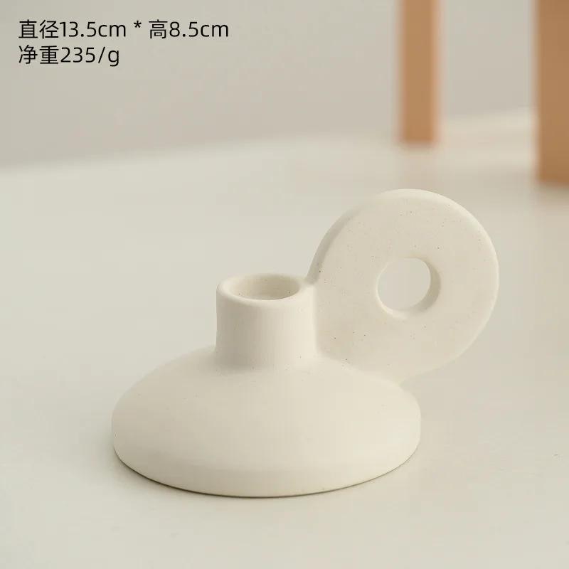 European modern style creative ceramic candlestick home photography props decorations romantic decoration homestay
