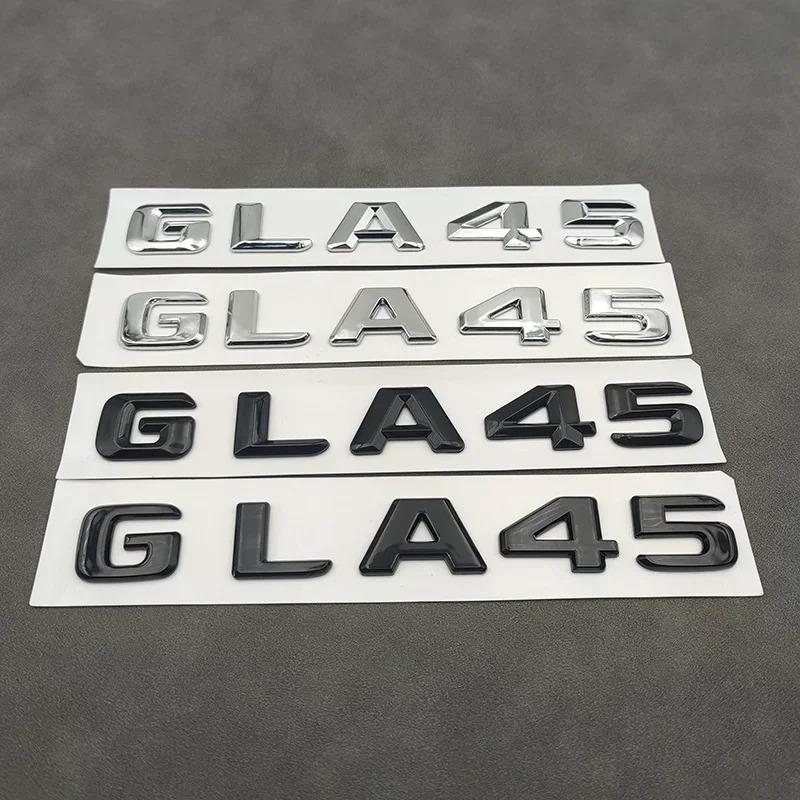 Logo Cromato ABS 3D GLA 45 GLA45 Lettere Emblema Badge Adesivo per Bagagliaio Auto per Mercedes Benz GLA45 AMG W156 X156 H547 Accessori PQ7