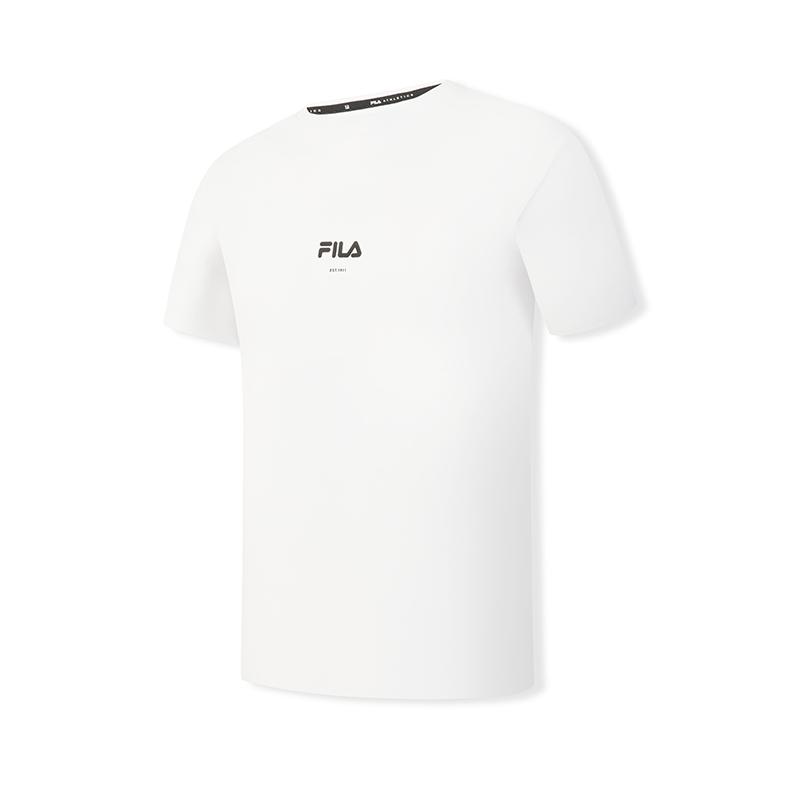 FILA Fitness Series Simple Casual Printed T-Shirt Men tops A61M621101F-WT L