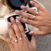 Exquisite Adjustable Chain Ring Minimalist Finger Jewelry Women Link Chain Ring  Birthday Gift