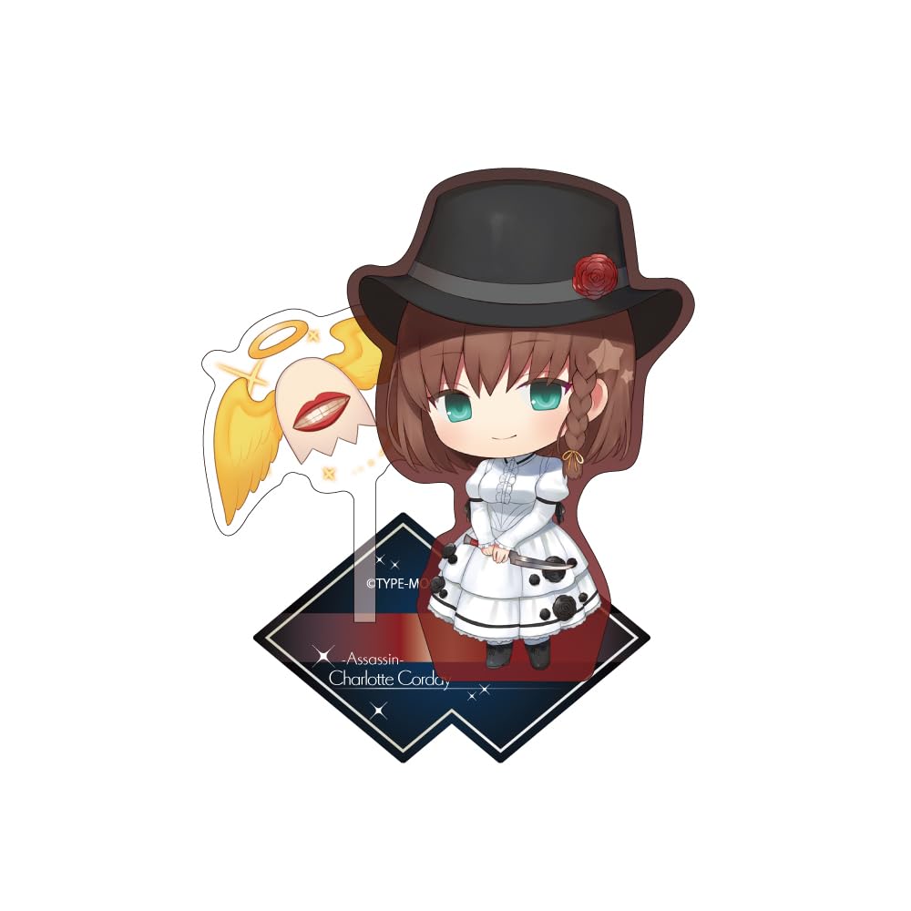 Algernon Product Fate/Grand Order Charatoria Acrylic Stand, Assassin/Charlotte Corday, Approx. W100 x H100mm, Made of Acrylic