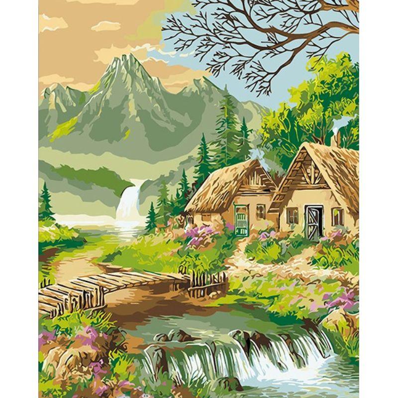 CHENISTORY DIY Frame Paint By Number For Adults Landsape Drawing By Numbers Unique Gift Acrylic Paint On Canvas Home Decor
