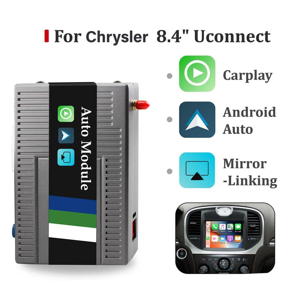 Sinairyu CarPlay Module Wireless CarPlay Android Auto Interface Compatible For Chysler 300 300C 300S 2012 2013 8.4" Uconnect Car Play