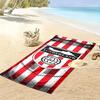 Ręcznik plażowy z nadrukiem logo Sunderland Association Football Club, Duży miękki szybkoschnący ręcznik na plażę, kemping, basen