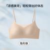 Summer thin simple ultra-thin cool breathable bra without steel ring gathering anti-sagging ice silk seamless back underwear
