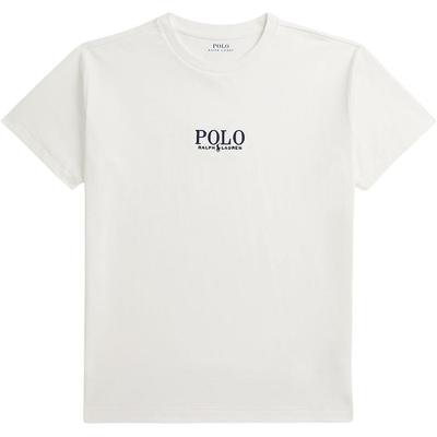Polo T-Shirt Ss25 Kids Logo Round Neck Short Sleeve Kids Tops White 323964779-002