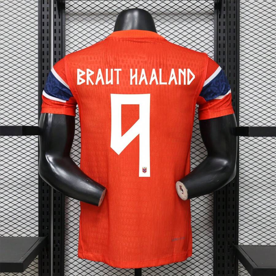 Hengyuan42 2026 Noorwegen Nationaal Team Home Shirt, Meerdere Nummers Beschikbaar, Ademend Zweetafvoerend Hoge Kwaliteit Voetbal Kleding 4XL