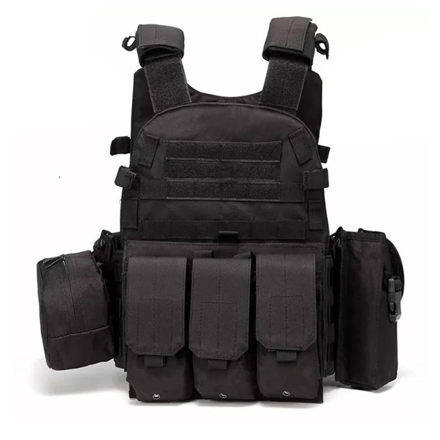 

Outdoor training multi-functional MOLLE expansion convenient CS exercise combination vest чорний
