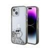 Karl Lagerfeld Liquid Glitter Choupette - Etui Iphone 15 (Przezroczysty)