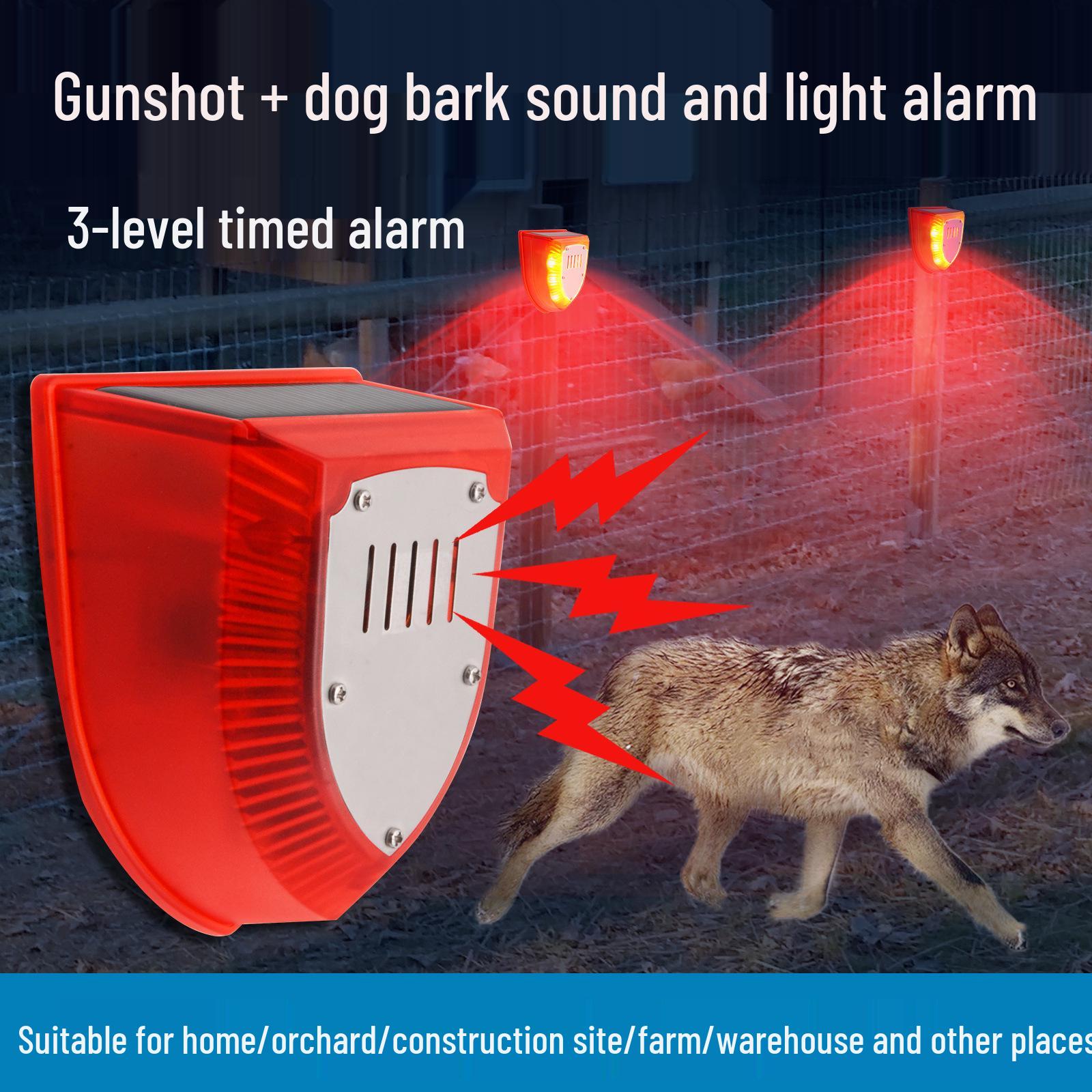 Солнечный инфракрасный датчик движения с сигнализацией и отпугивателем животных