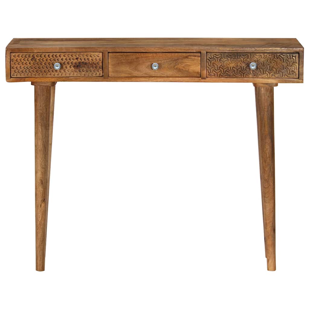 Mango Wood Console Table Solid 102 x 30 x 79 cm
