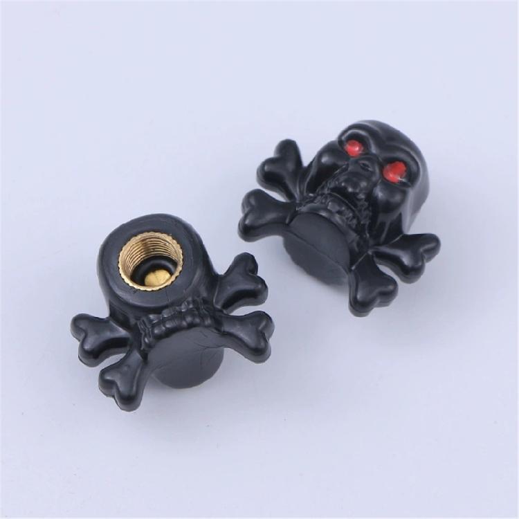 4Pcs Dustproof Caps Tire Accessory Skull Style Seal Stem Cover Car Wheel Tire Valves Stem Caps Tyre Air Pressure Caps