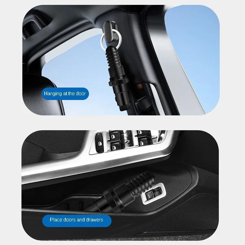 2-in-1 Car Safety Hammer Auto Emergency Glass Window Breaker Seat Belt Cutter Life-Saving Min Car Emergency Escape Hammer