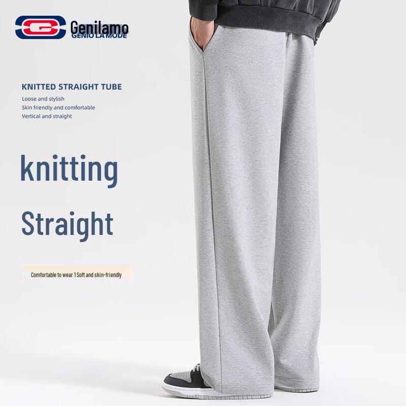 

GENIOLAMODE Men s Breathable Straight-Leg Casual Pants 2XL