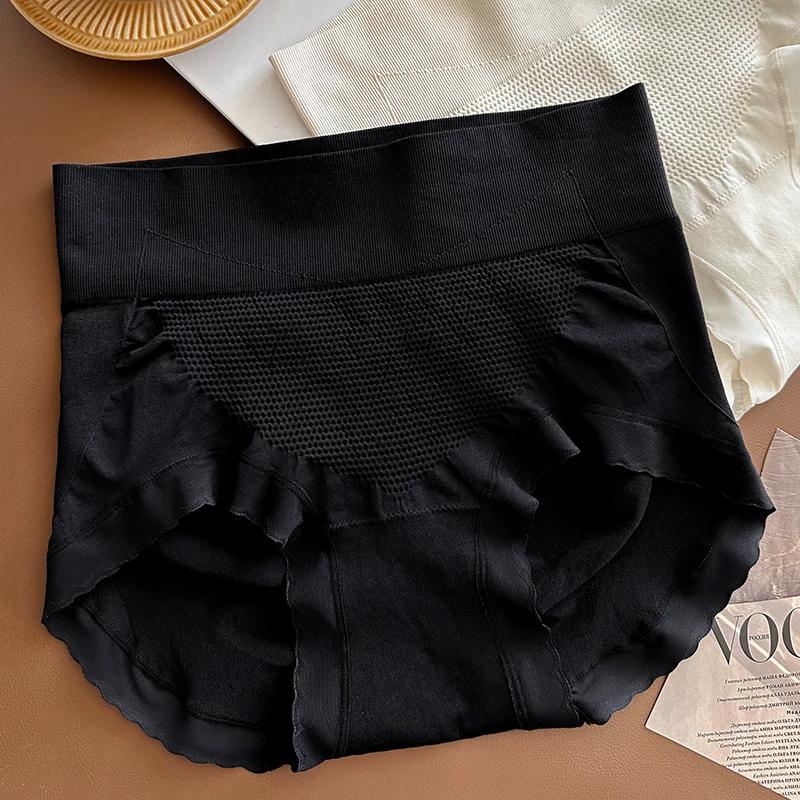 Plus Size High Waist Seamless Panties for Women Tummy Control Comfortable Stretchy Underwear One size