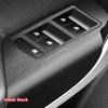 Car Styling Black Carbon Decal Car Window Lift Button Switch Panel Cover Trim Sticker 4 Pcs/Set For Buick Regal Opel Ignia