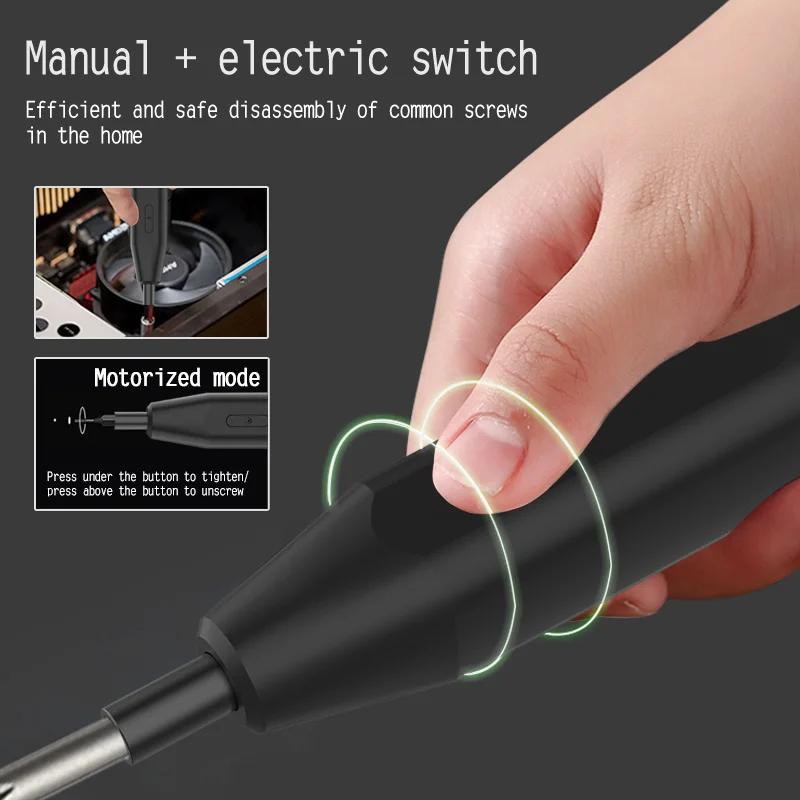 13pcs Compact 3.6V USB-Rechargeable Cordless Screwdriver, Electric Power, Portable Design, Includes Battery