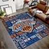 New York Knicks Printed Area Rug Carpet for Bedroom Living Room Home Decor Rugs Mat Non Slip Mat Rug for Bedside